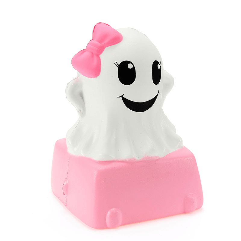 Connie Squishy Ghost Cake Humbo 12Cm Slow Rising with Packaging Halloween Decor Collection Gift Toy - MRSLM