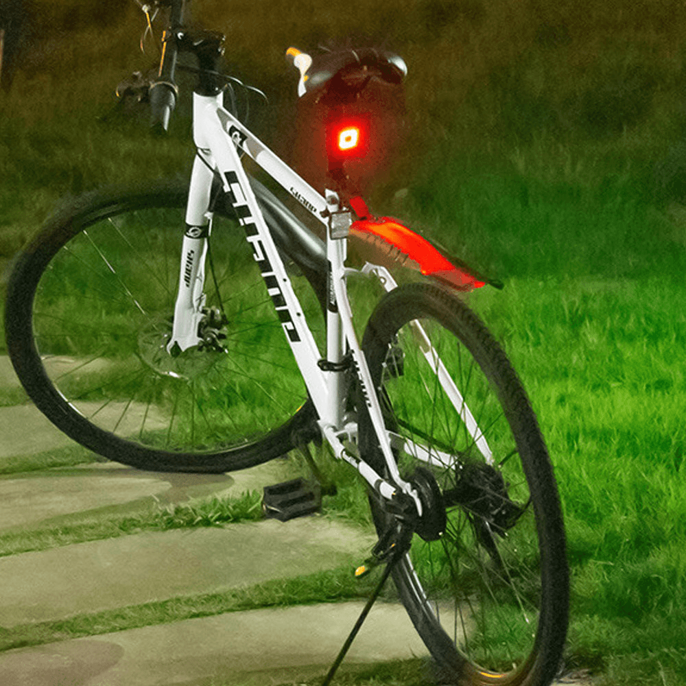 BIKIGHT Bike Light Set Super Bright Front Headlight Rear Taillight USB Rechargeable 6 Modes Adjustable Waterproof LED Flashlight Cycling - MRSLM