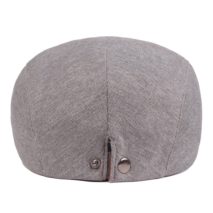 Men'S Cotton Beret Retro Beret Caps Casual Hat Golf Driving Flat Cabbie Newsboy Hat - MRSLM