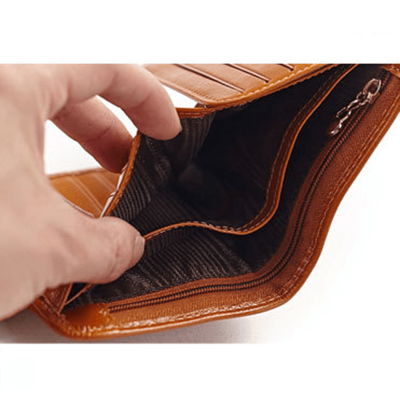 Women Genuine Leather Wallet Business Card Holder Purse - MRSLM