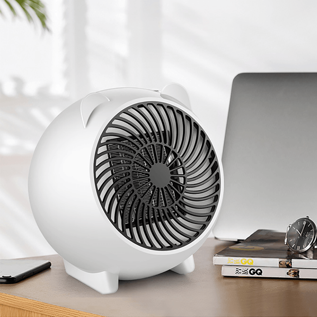 500W Mini Size Personal Space Heater Electric Heater for Home Office Small Heater PTC Ceramic Air Heater - MRSLM