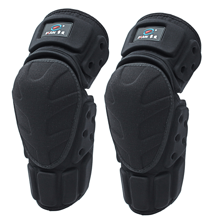 1 Pair Outdoor Moto Knee Pad Motorcycle Bicycle Black Protector Pads Knee Protective Guards - MRSLM