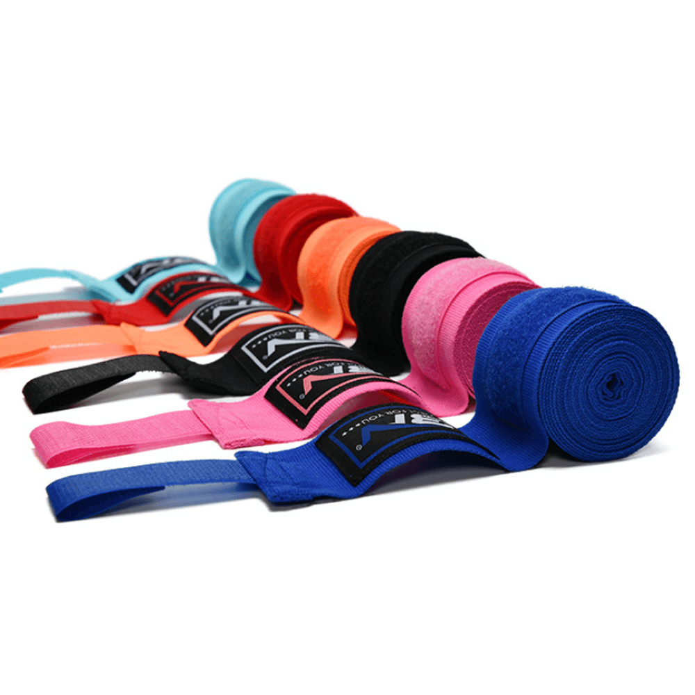 BN FIGHT 3M Boxing Cotton Bandage Boxing Wrist Bandage Comfortable Hand Wrap Protect for Kickboxing Muay Thai Handwraps Training Gloves - MRSLM