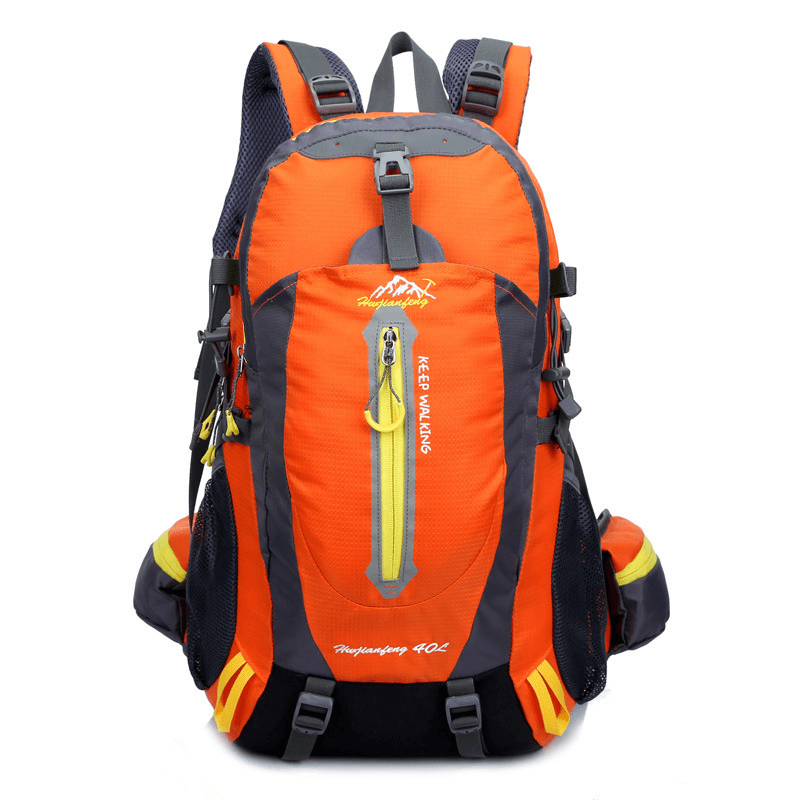 40L Climbing Backpack Waterproof Nylon Sports Travel Hiking Shoulder Bag Unisex Rucksack for Outdoor Hiking Trekking Men Women - MRSLM