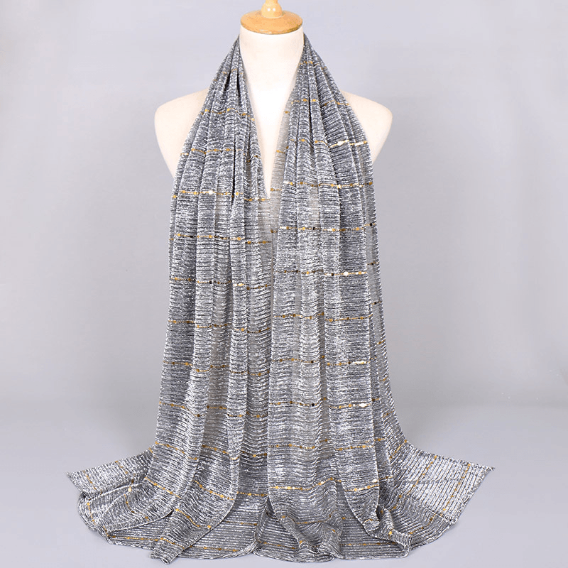 Women Wicked Sequined Headband Scarf Arabian Shawl - MRSLM