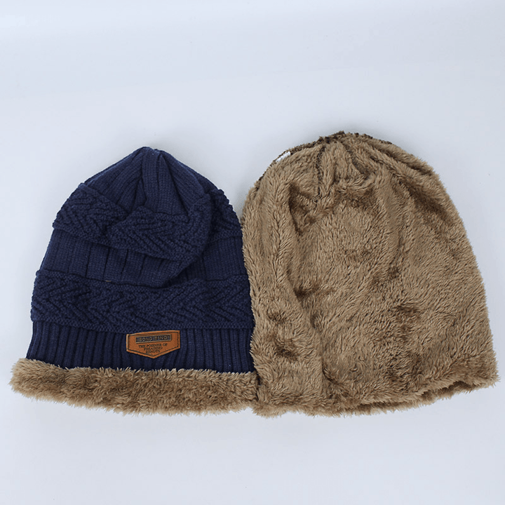 Autumn Winter Hats and Scarves for Men and Women with Velvet Thick - MRSLM