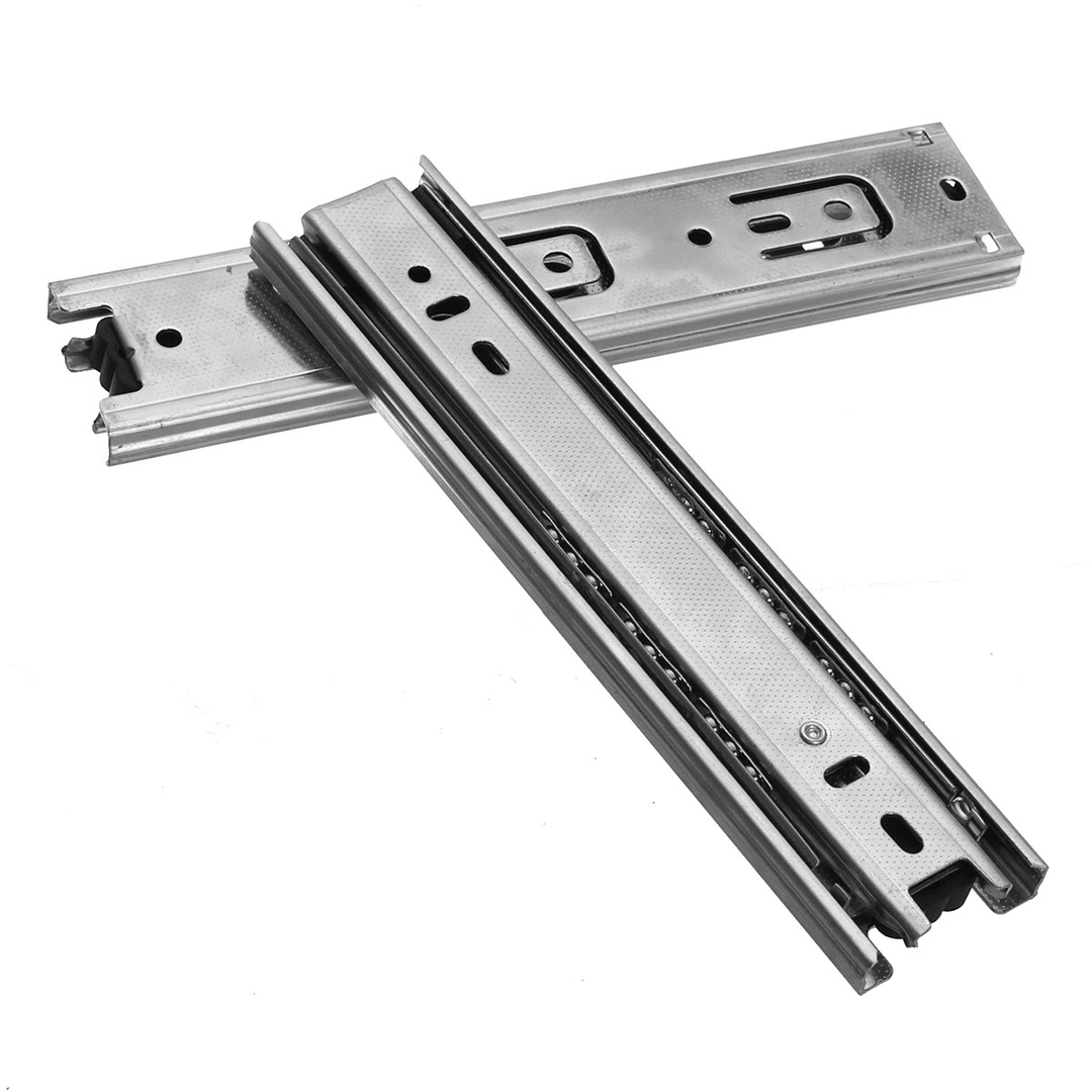 2Pcs Wide Ball Bearing Slide Rail Cabinet Drawer Runners Slider Long 200Mm - MRSLM