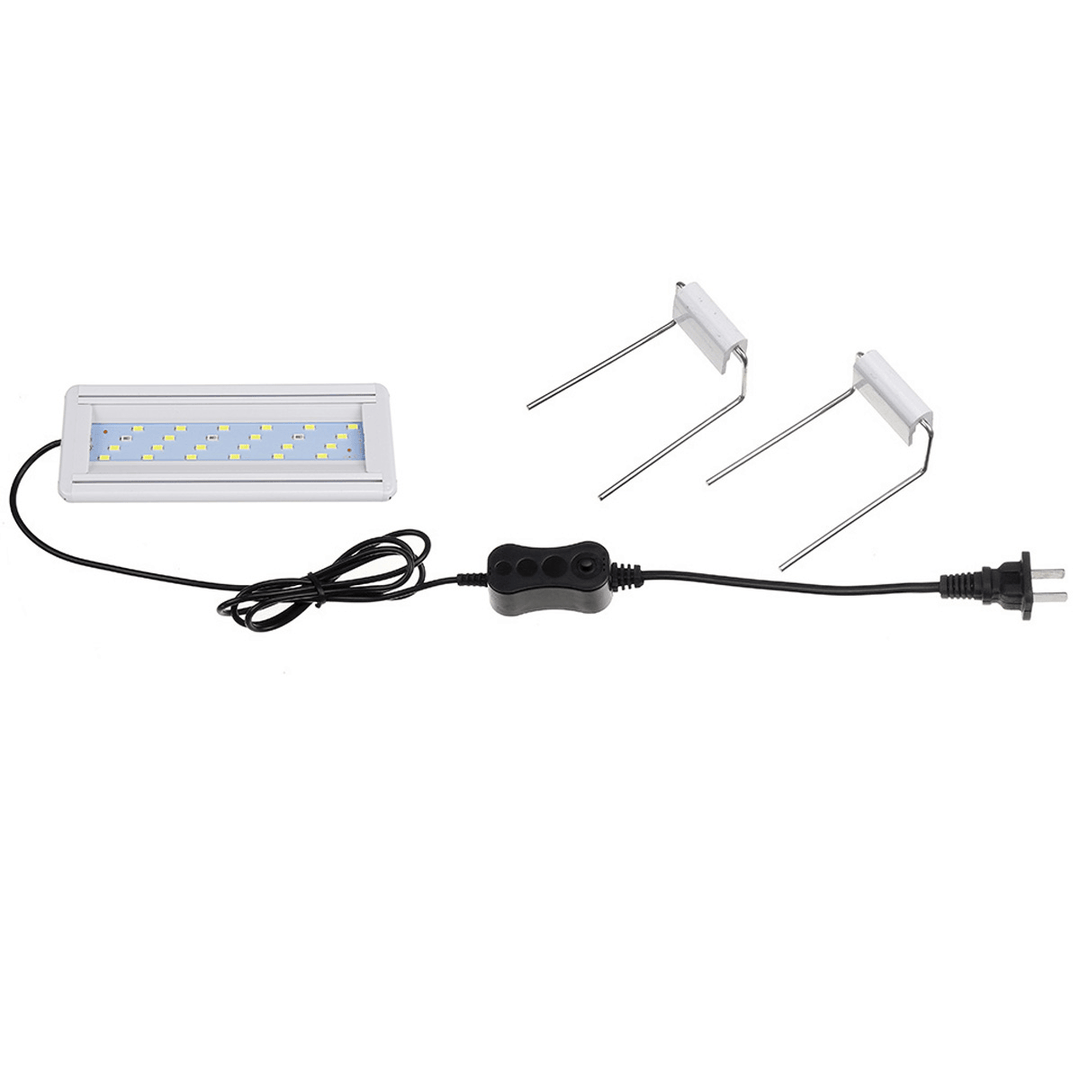 5W LED Fish Tank Light 20CM Aquarium Bracket Clip Light Aquarium Lighting Extendable Aquatic Plant Light for 20-30Cm Fish Tank - MRSLM