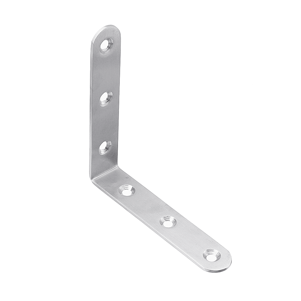 Stainless Steel Corner Braces Joint Code L Shaped Right Angle Bracket Shelf Support for Furniture - MRSLM