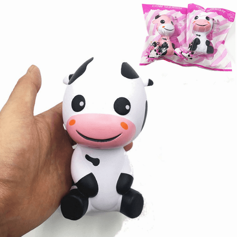 Squishy Baby Cow Jumbo 14Cm Slow Rising with Packaging Animals Collection Gift Decor Toy - MRSLM