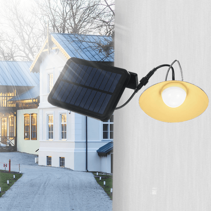 260 Lumen Solar Pendant Light Outdoor Indoor Solar Lamp with Line Warm White/White Lighting for Camping Garden Yard - MRSLM