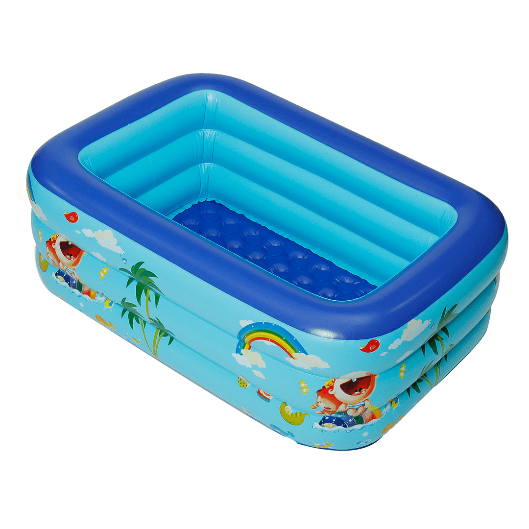 Inflatable Swimming Pool Outdoor Children Bath Pool Kids Paddling Bathtub-1.3M/1.5M - MRSLM