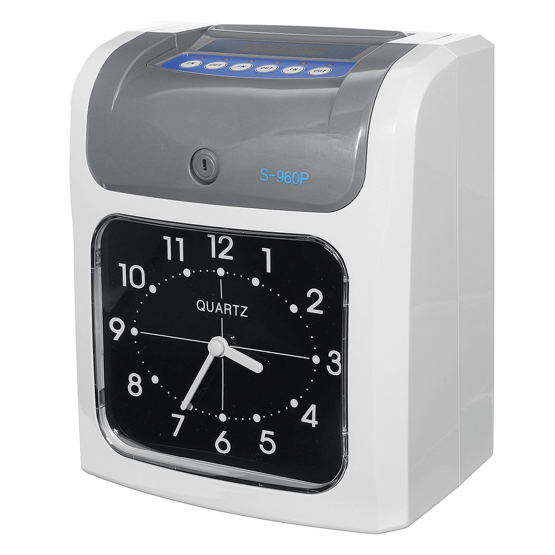 Display 100-240V Employee Attendance Machine Punch Time Clock Payroll Recorder Equipment - MRSLM