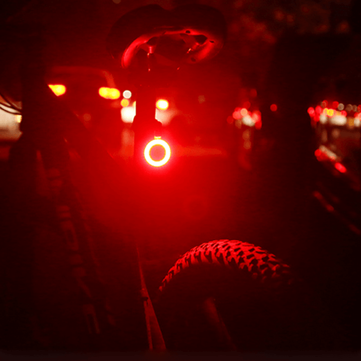 Creative High Brightness LED Safety Warning Bike Taillight IPX6 Waterproof 5 Modes Cycling - MRSLM