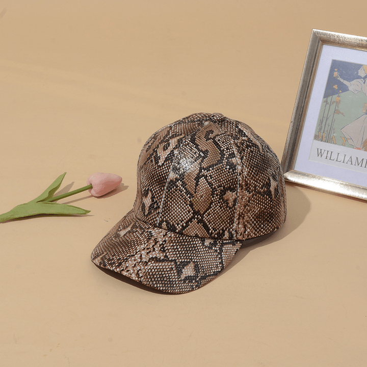 Fashionable New Snake Print Baseball Hat - MRSLM