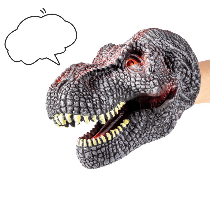 Simulation Soft Rubber Dinosaur Hand Puppet Jurassic - MRSLM