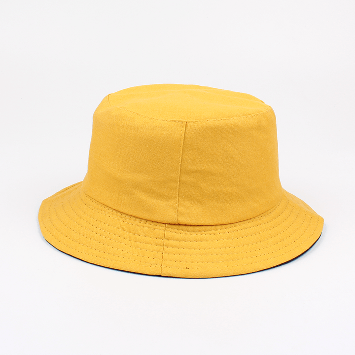 Women Solid Color Foldable Casual Fisherman Hat - MRSLM