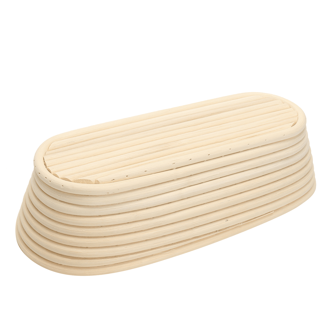 Long Oval Banneton Bread Dough Proofing Rattan Brotform Storage Baskets Loaf Proving Rising 4 Sizes - MRSLM