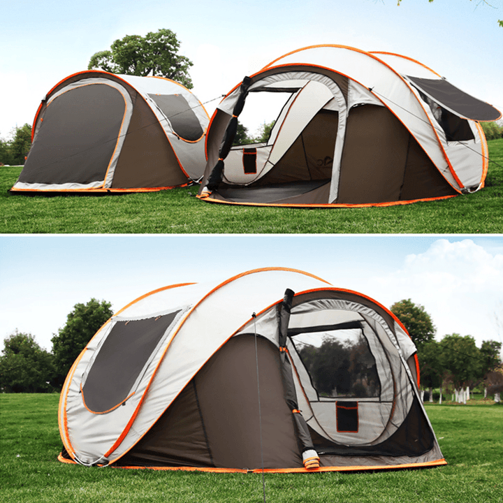 Ipree® Popup Tent for 5-8 Person 3 in 1 Waterproof UV Resistance Large Family Camping Tent Sun Shelters Outdoor 3 Seconds Automatic Setup - MRSLM