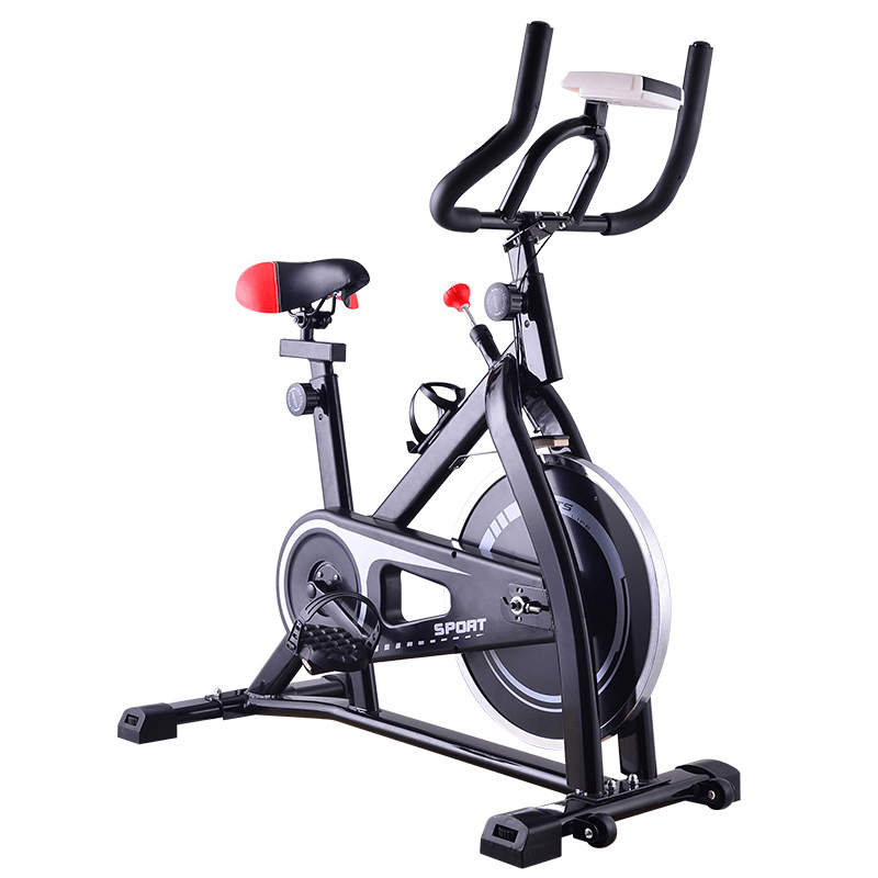 Exercise Bike Cardio Workout LCD Display Ultra-Quiet Slimming Flywheel Dynamic Bicycle Gym Home Sport Equipment Max Load 120Kg - MRSLM