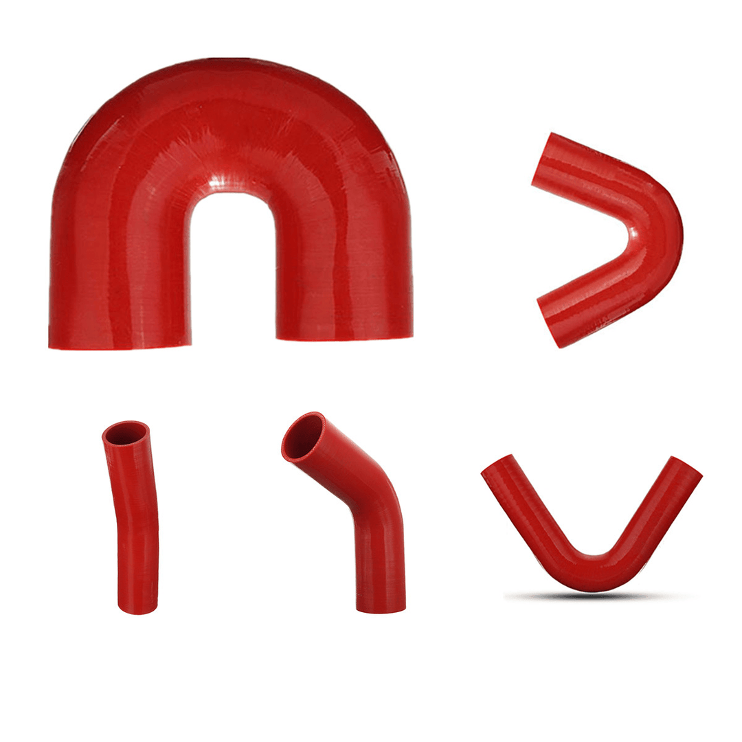 Auto Silicone Hoses Rubber 15 Degree Elbow Bend Hose Air Water Coolant Joiner Pipe Tube - MRSLM