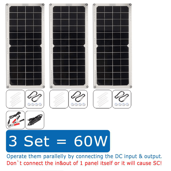 20W Folding Soft Solar Panel Solar Battery Charging Mobile Phone Charger - MRSLM