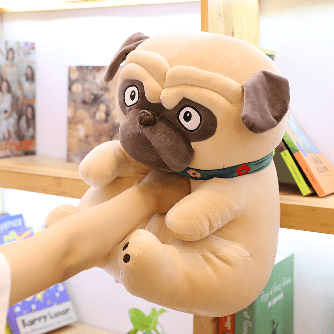 40-65CM Sand Dogs Doll Stuffed Simulation Dogs Plush Sharpei Pug Lovely Puppy Pet Toy Plush Animal Toy Children Kids Birthday Christmas Gifts - MRSLM