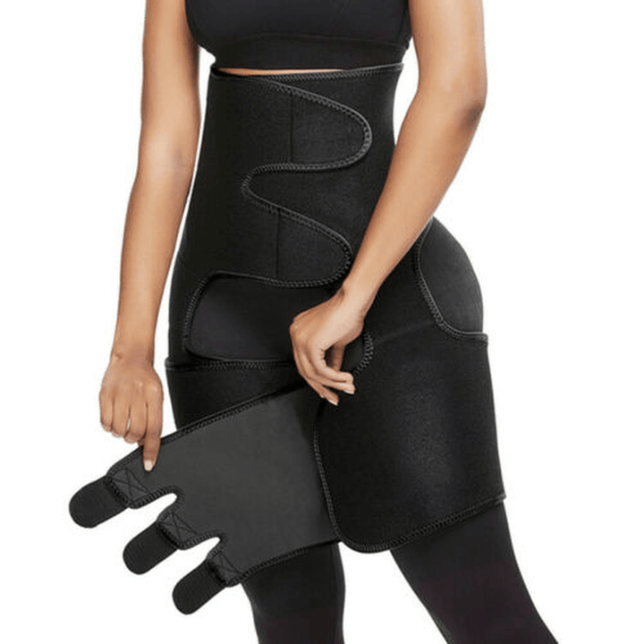 Neoprene Thigh Shaper High Waist Body Shaper Slimmer Wrap Thermo Trainer Sport Waist Protective Accessories - MRSLM