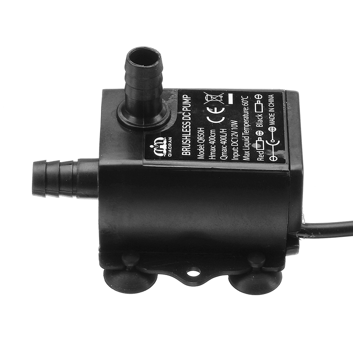 Machifit QR50H DC 12V 4M Water Pump 10W 400L/H Flow Rate Brushless Motor Submersible Pump - MRSLM