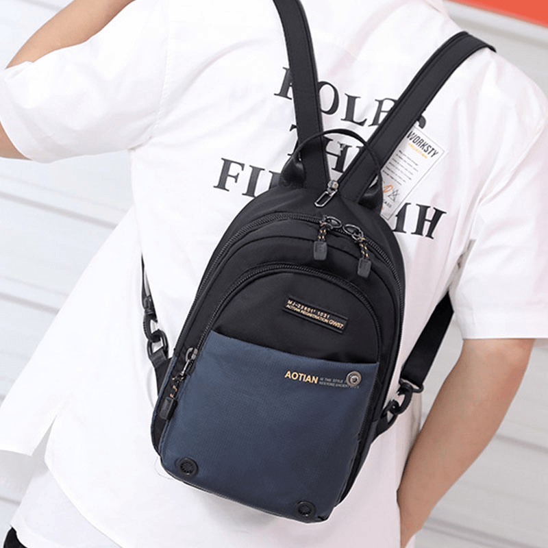 Men Multifunctional Backpack Waterproof Multi-Carry Crossbody Bag Backpack - MRSLM