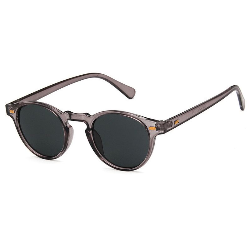 European and American Classic Retro Small round Sunglasses Fashion Meter Nail Small Frame Sunglasses Men''S and Women''S Trend Versatile Sunglasses - MRSLM