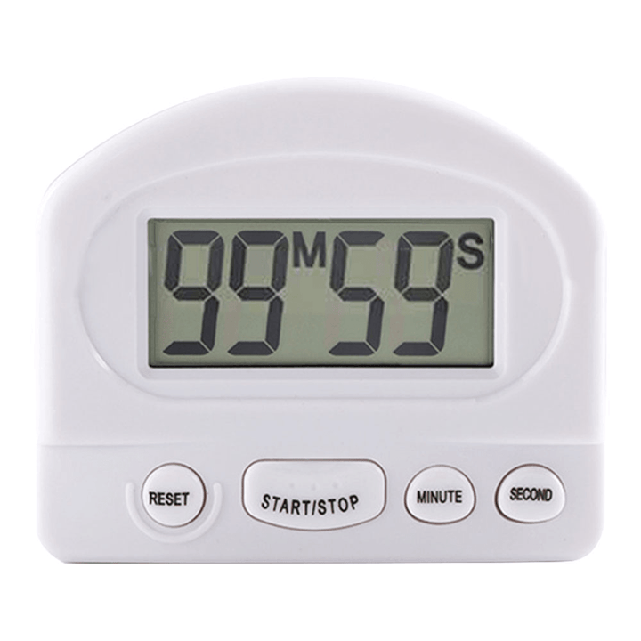 Electric Kitchen Timer LCD Large Display Digital Timer Square Cooking Count up Countdown Alarm Clock - MRSLM