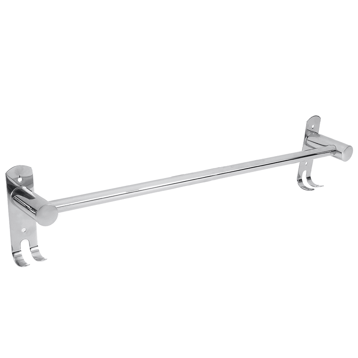 50Cm Stainless Steel Bath Shelf Wall Mounted Towel Rail Rack Single Double Shelf for Bathroom Storage - MRSLM