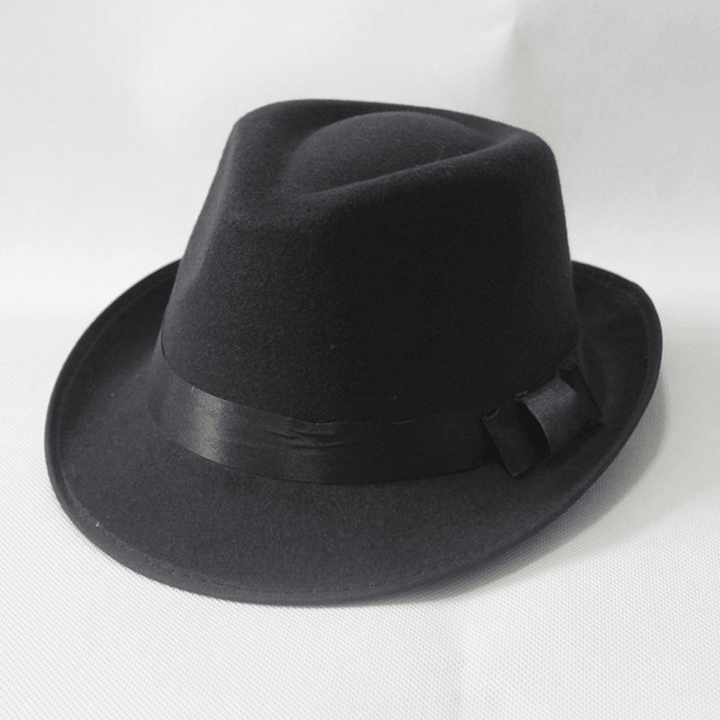 Autumn and Winter Wool Jazz Hat Korean Style Hip-Hop Men - MRSLM