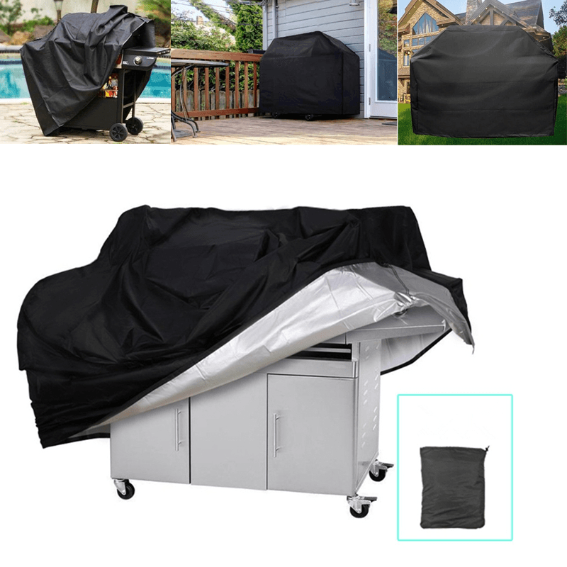 Large Size Outdoor Camping BBQ Grill Covers Heavy Duty Waterproof Barbecue Cover Picnic Accessories - MRSLM