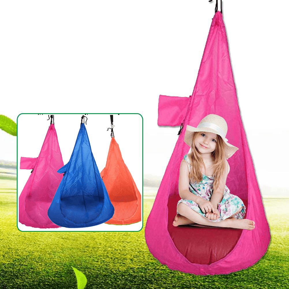 80Kg Max Load 60 X 115Cm Children Hammock Chair Comfortable Hanging Seat Outdoor Garden Swing Max Load 80Kg - MRSLM