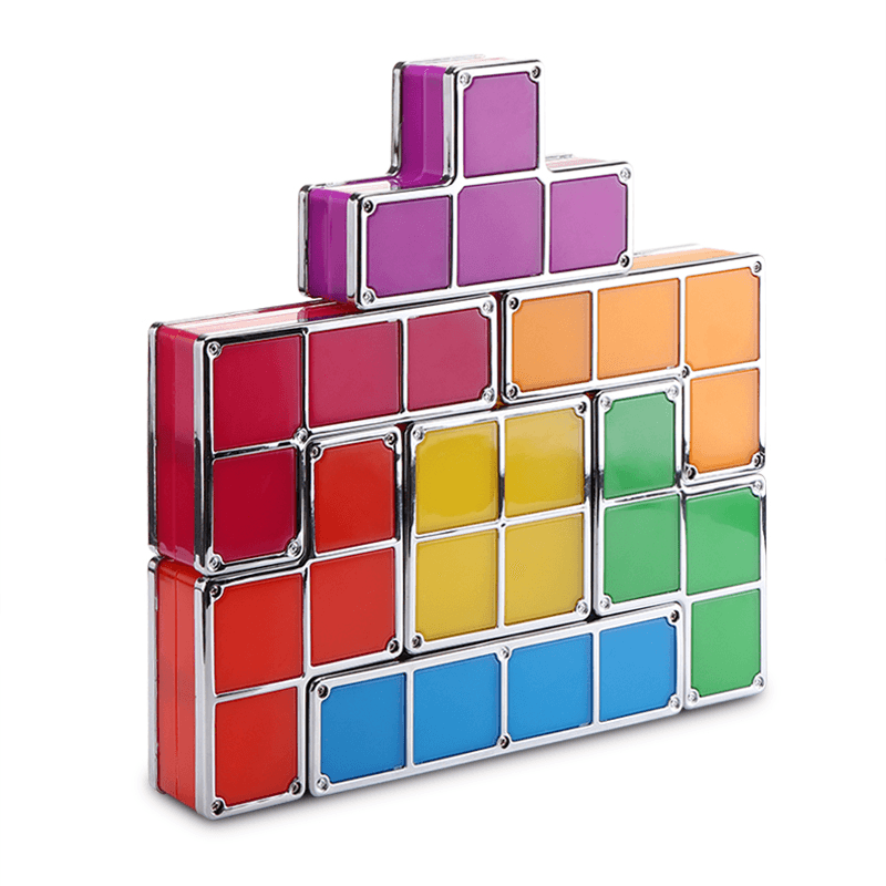 DIY Tetris Puzzle Novelty LED Night Light Stackable LED Desk Table Lamp Constructible Block Kids Toy'S Light Christmas Gift - MRSLM