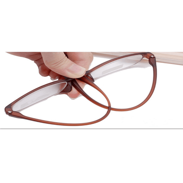 Men Women TR90 Flexible Reading Glasses Ultra-Light Pressure Reduce Eyeglass - MRSLM