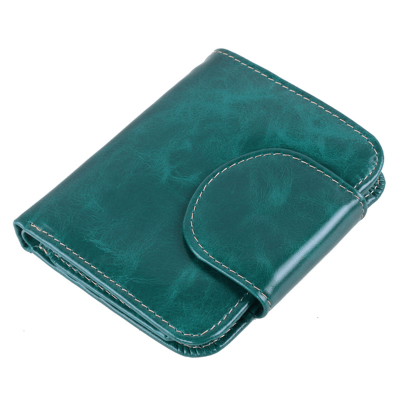 Women Genuine Leather Wallet Business Card Holder Purse - MRSLM