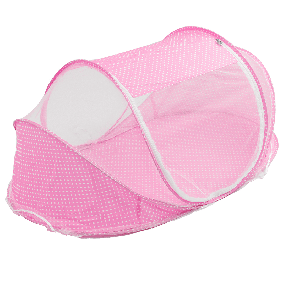 Foldable Mosquito Net Folding Baby Travel Bed Crib Canopy Pop up Beach Mesh - MRSLM