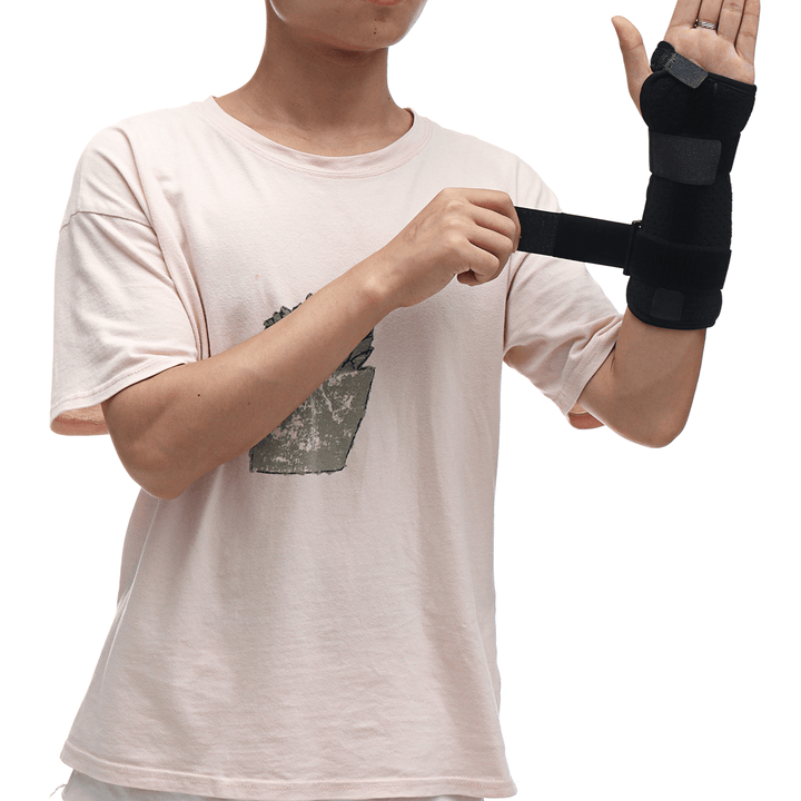 Breathable Adjustable Wrist Support Wrist Brace Wrist Joint Fixation Sprain Protector Medical Protector-Right Hand S/M/L - MRSLM