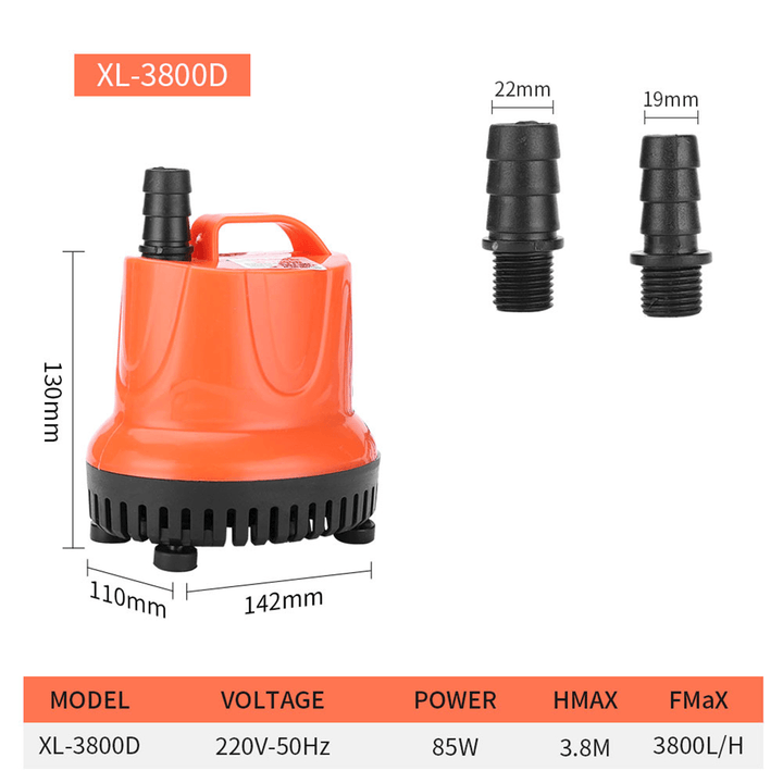 Mini Brushless Water Pump Ultra-Quiet Submersible Water Fountain Pump Filter Waterproof Submersible Fountain Aquarium Tank Fountain - MRSLM