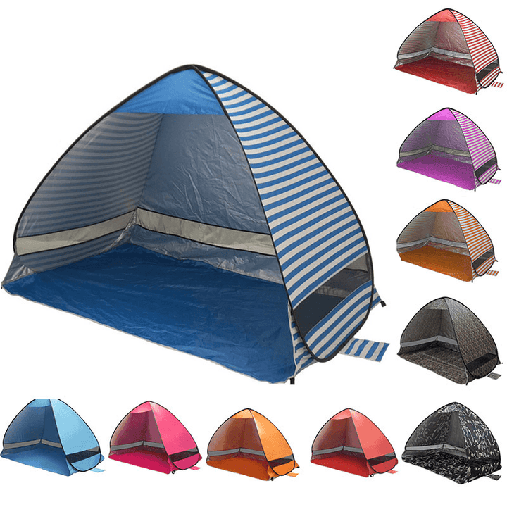 Outdoor Popup Tent Ultralight Beach Tents Shelter Uv-Protective Automatic Tent Shade - MRSLM