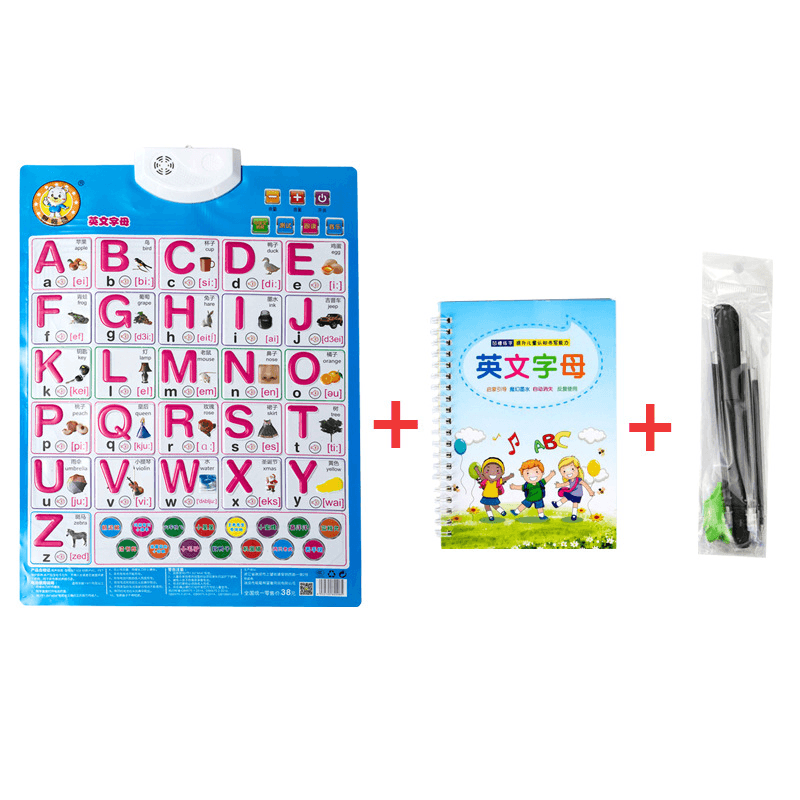 Baby Audio Wall Chart, Point to Read Pronunciation Toys - MRSLM