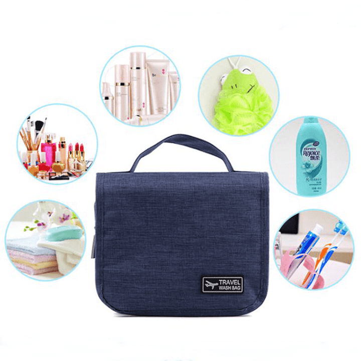 Honana HN-TB056 Portable Cosmetic Storage Bag Travel Toilet Hanging Bag Makeup Organizer Case Pouch - MRSLM