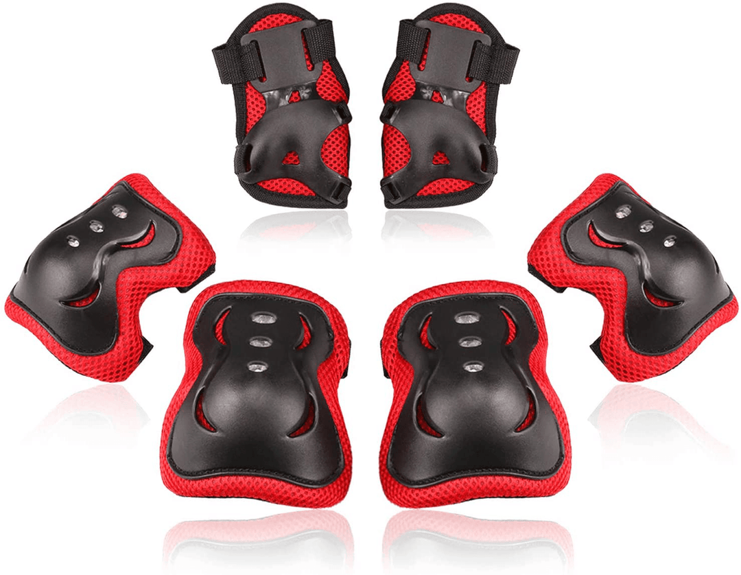 6Pcs Kids Knee Elbow Pads Children Wrist Guards Skateboard Protective Gear - MRSLM