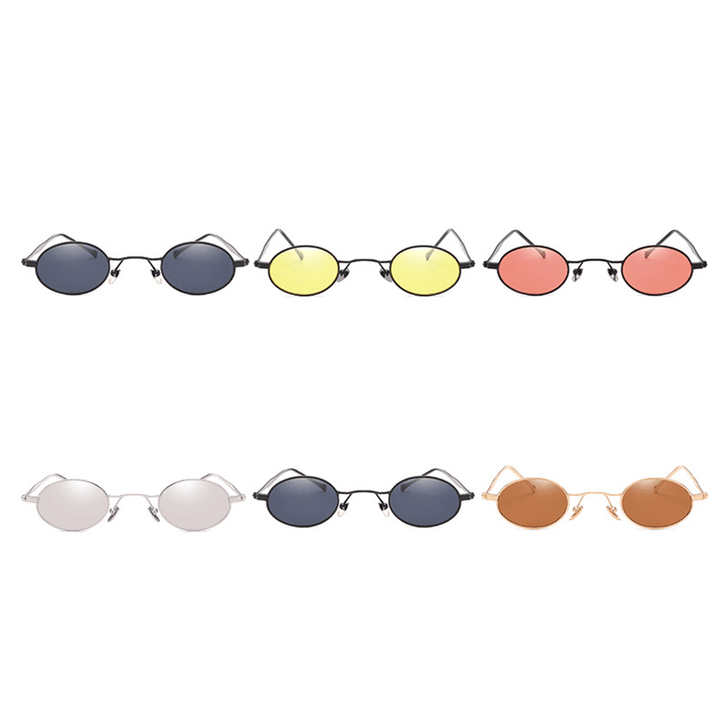 Small round Frame Metal Sunglasses - MRSLM