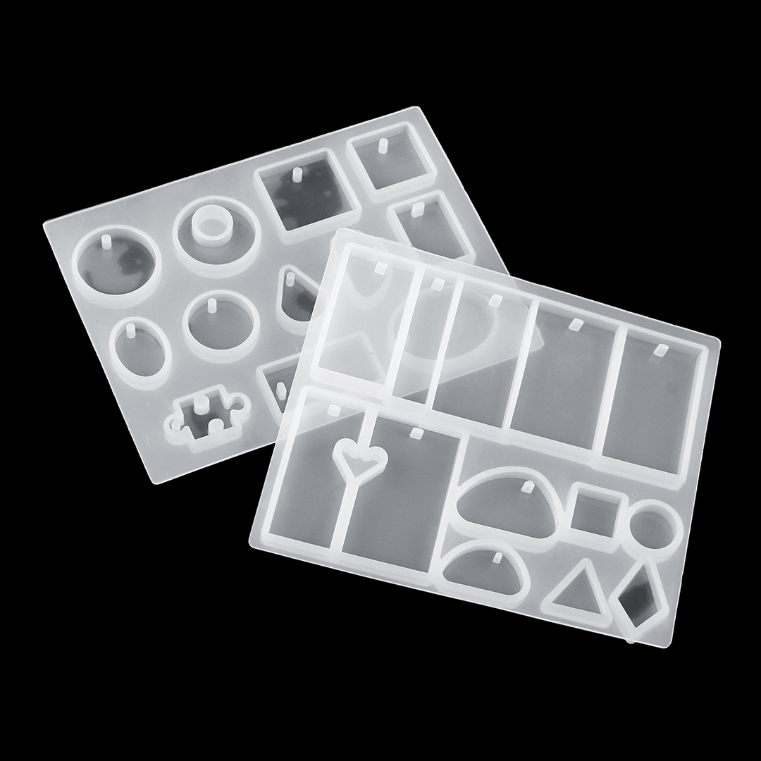 213Pcs DIY Epoxy Resin Casting Molds Kit Silicone Jewelry Pendant Craft Making Mould - MRSLM