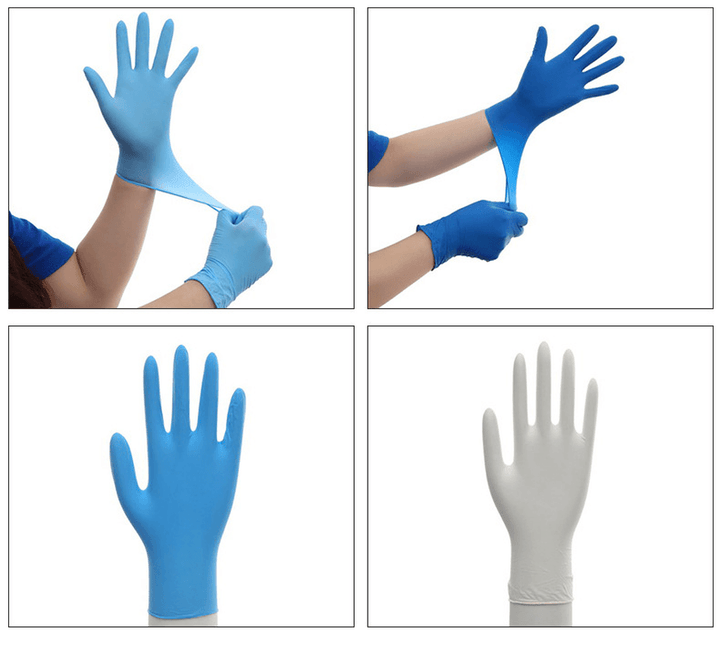 Ipree® 100*Pcs Disposable Nitrile BBQ Gloves Waterproof Safety Glove Disposable Gloves - MRSLM