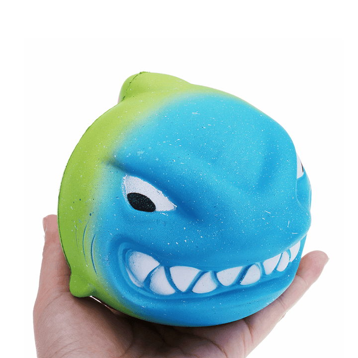 Squishy Animal Fierce Shark 11Cm Slow Rising Toy Gift Collection with Packing - MRSLM